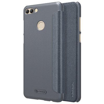 Полиуретановый чехол книга Nillkin Sparkle Leather Case Черный для Huawei Y9\ Enjoy 8 Play(4)