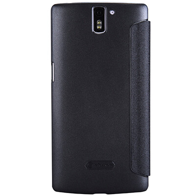 Полиуретановый чехол Nillkin Sparkle Leather Case Gold для OnePlus One A0001(3)