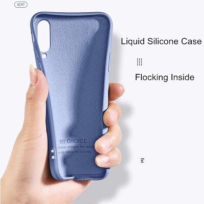 Силиконовый чехол Silicone Case с закрытым низом черный для Samsung Galaxy A52/ Galaxy A52s(2)