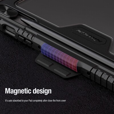 Защитный чехол Nillkin Bumper Leather Case Pro Multi-angle Черный для Samsung Galaxy Tab S10 Fe(9)