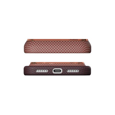 Кевларовый чехол с Magsafe Pitaka Edge Case Over The Horizon 2.0 Autumn Dusk для Apple iPhone 18 Pro(4)