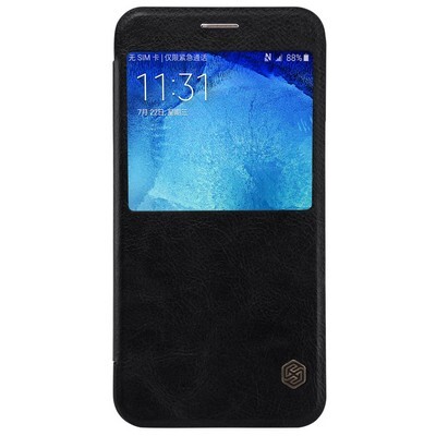 Кожаный чехол Nillkin Qin Leather Case Black для Samsung Galaxy A8(1)