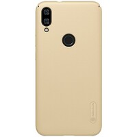 Пластиковый чехол с подставкой Nillkin Super Frosted Shield Золотой для Xiaomi Mi Play