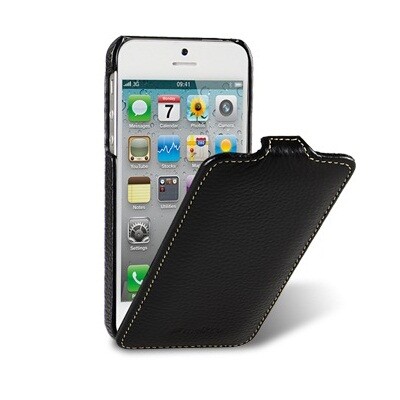 Кожаный чехол книга Melkco Leather Case Black LC для Apple iPhone 5/5s/SE(1)