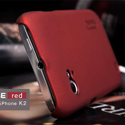 Пластиковый чехол Nillkin Super Frosted Shield Red для Lenovo K2(3)