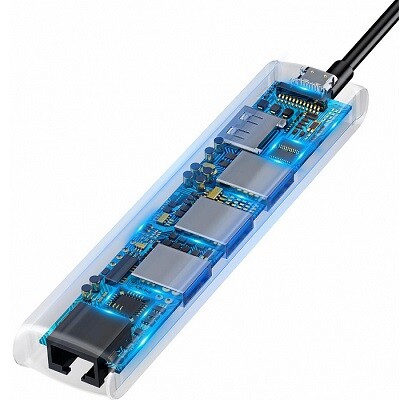 USB-концентратор Baseus Mechanical eye 6 в 1(6)