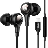 Наушники Ugreen EP103-30638, проводные, Type-C, вакуумные черный