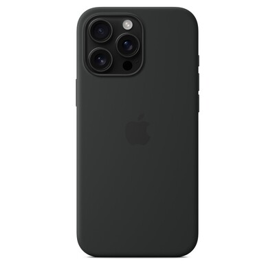 Силиконовый чехол с Magsafe черный для Apple iPhone 15 Pro Max(2)