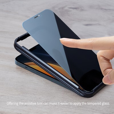 Защитное стекло Антишпион Nillkin Guardian Full Coverage Privacy Tempered Glass  для Apple iPhone 12 mini(11)