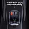FM-модулятор OS-BASEUS T shaped S-13 car bluetooth MP3 player (PPS fast charging edition) C10737004117-Z1(#5)