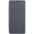 Полиуретановый чехол книга Nillkin Sparkle Leather Case Черный для Huawei Honor Note 10(#1)