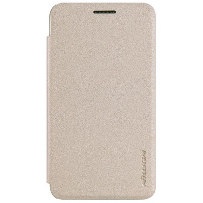 Полиуретановый чехол Nillkin Sparkle Leather Case Gold для Samsung Z1 Z130H(1)