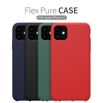 Силиконовый чехол-накладка Nillkin Flex Pure Case Зеленый для Apple iPhone 11(6)