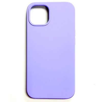 Силиконовый чехол Liquid Silicone Case с закрытым низом лавандовый для Apple iPhone 13(1)