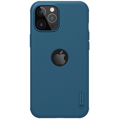 Пластиковый чехол с подставкой Nillkin Super Frosted Shield Pro Синий для Apple iPhone 12(1)