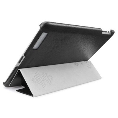 Кожаный чехол книга SGP Leinwand Black для Apple iPad 4(2)