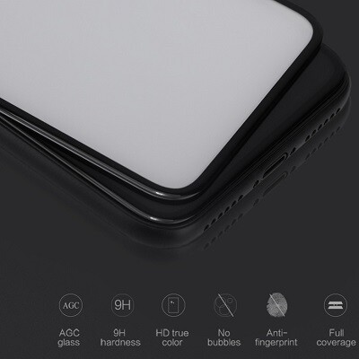 Противоударное защитное стекло Nillkin 3D CP+ MAX Black для Apple iPhone XS Max(6)
