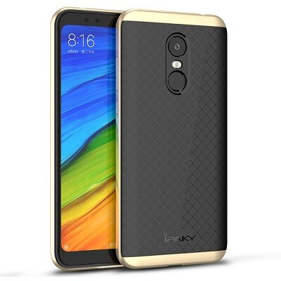 Противоударный гибридный чехол iPaky Hybrid Series золотой для Xiaomi RedMi 5 Plus(1)