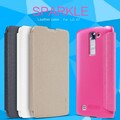 Полиуретановый чехол книга Nillkin Sparkle Leather Case Gold для LG K7(X210DS)(#4)