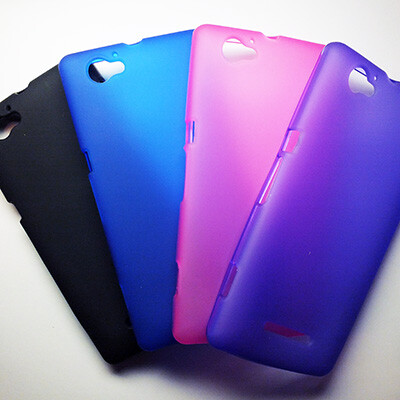 Силиконовый чехол Becolor Pink Mat для Sony Xperia M/C1905 Dual(3)