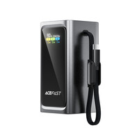Внешний аккумулятор Acefast M33 100W 20000mAh со встроенным кабелем и TFT экраном (CCC)