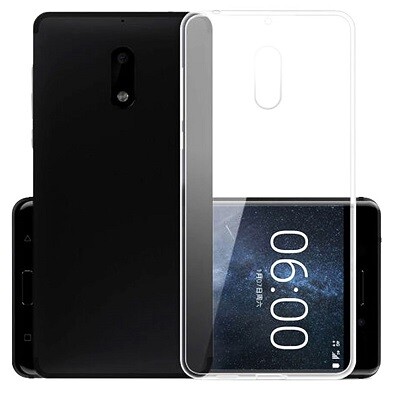 Силиконовый чехол TPU Case 0.6mm прозрачный для Nokia 3.1 (2018)(2)