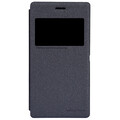 Полиуретановый чехол Nillkin Sparkle Leather Case Black  для Sony Xperia M2 Dual S50h(#1)