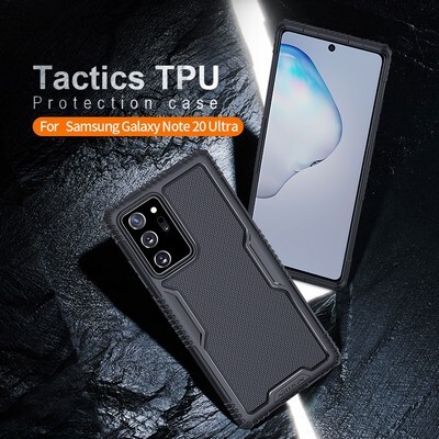 Противоударная-накладка Nillkin Tactics TPU черная для Samsung Galaxy Note 20 Ultra(9)