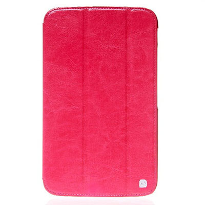 Кожаный чехол HOCO Crystal leather Case Pink для Samsung Galaxy Tab 3 8.0 SM-T311(1)