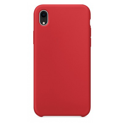 Силиконовый чехол красный для Apple iPhone XR(2)