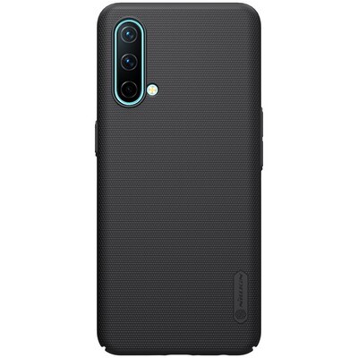 Пластиковый чехол с подставкой Nillkin Super Frosted Shield Черный для OnePlus Nord CE 5G(1)