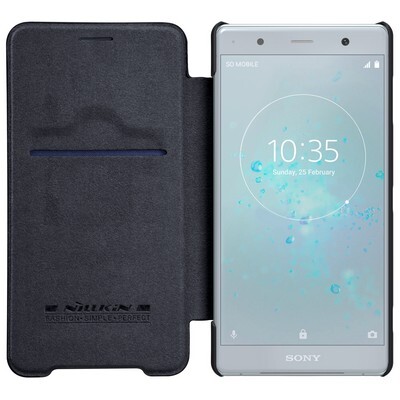 Кожаный чехол Nillkin Qin Leather Case Черный для Sony Xperia XZ2 Premium(3)