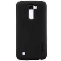 Пластиковый чехол с пленкой Nillkin Super Frosted Shield Black для LG K10(K430DS)