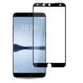 Противоударное защитное стекло с полным клеем Full Glue Screen Cover 0.3mm черное для Meizu 15 Plus(#1)
