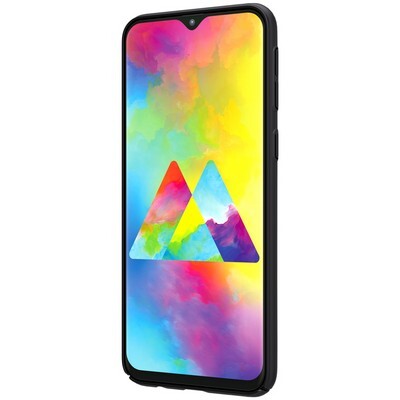 Пластиковый чехол с подставкой Nillkin Super Frosted Shield Черный для Samsung Galaxy M10(2)