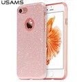 Силиконовый чехол Usams Bling Series Pink для Apple iPhone 7(#1)