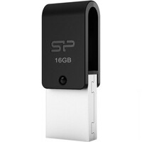 USB флешка+OTG Silicon-Power Mobile X21 16Gb OTG Black