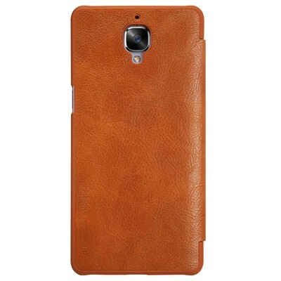 Кожаный чехол Nillkin Qin Leather Case Brown для OnePlus 3 (Three)/ 3T (Three T)(2)