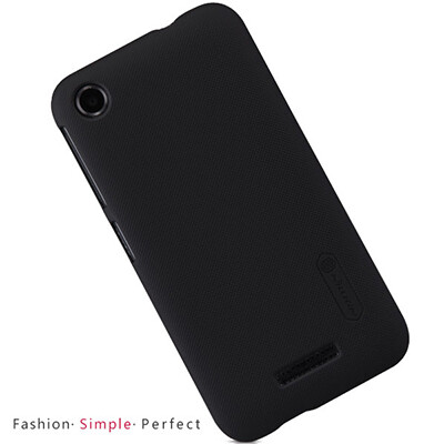 Пластиковый чехол с пленкой Nillkin Super Frosted Shield Black для HTC Desire 320(1)