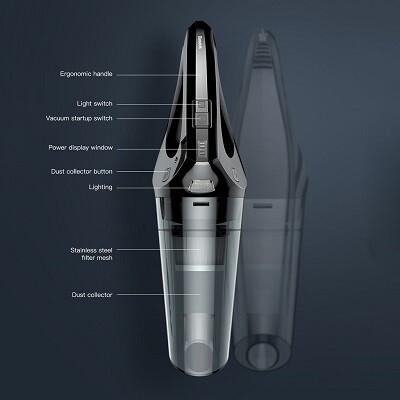 Автомобильный пылесос Baseus Shark One H-505 Car Vacuum Cleaner(2)