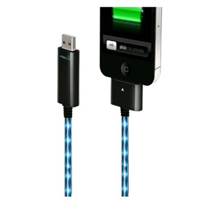 USB кабель Dexim Visible Blue Cable (DWA063BU) для Apple(1)