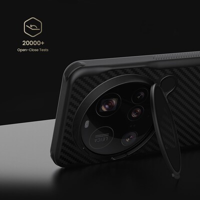 Чехол накладка с пластиной Magsafe и защитой камеры Nillkin CarboProp Magnetic Case черный для Xiaomi 15 Ultra(9)