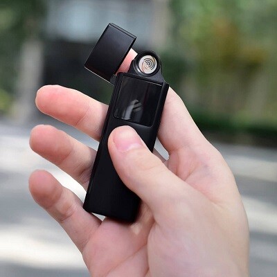 Зажигалка ветрозащитная беспламенная Beebest Ultra-thin Charging Lighter (L101)(7)