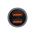 Автомобильное зарядное устройство в прикуриватель Baseus Dual Fast Charger Car 60W USB+USB (CGJM000013)(#2)