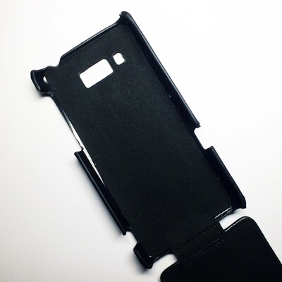 Кожаный чехол Armor Case Black для Huawei Ascend W2(2)