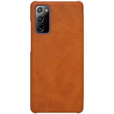Кожаный чехол Nillkin Qin Leather Case Коричневый для Samsung Galaxy S20 FE(2)
