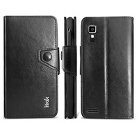 Кожаный чехол Imak Flip Case Black для Lenovo P780