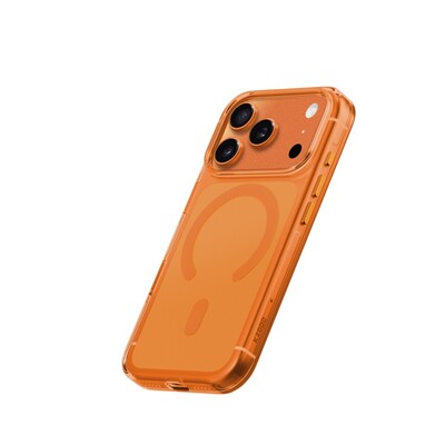 Пластиковый чехол KZDOO Iceguard Magsafe оранжевый для Apple iPhone 17 Pro(3)