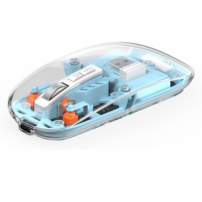 Беспроводная мышь Wiwu Crystal Magnetic Wirless Mouse WM105 голубая(2)