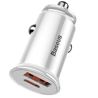 Автомобильное зарядное устройство Baseus BS-C16C1 PPS 30W Max., USB, Type-C Car Charger white